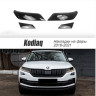 Накладки на фары прозрачные для Skoda Kodiaq (2016-2021) 4 шт (фары+птф) купить недорого с доставкой в Гатчина