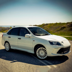 Накладки на пороги "LSD-Флагман" B@3 2190 L@DA Gr@nt@