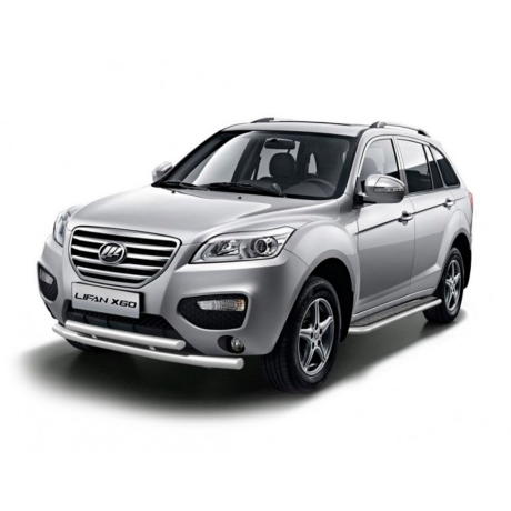 Защита переднего бампера двойная d63/51мм (НПС) Lifan X60 (2012-2016 г.в.) купить недорого с доставкой в Гатчина