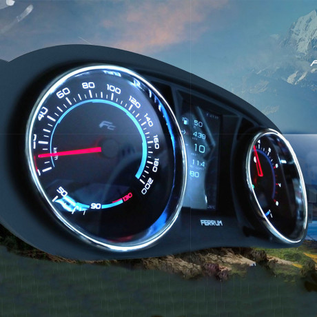 Комбинация приборов GF 890 PH2 (хром) для L@DA L@ЯGUS FL, Nissan Terrano III, Renault Dokker, Duster II, Logan II,Sandero II купить недорого с доставкой в Гатчина