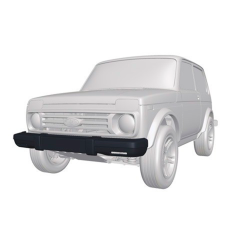 накладка на передний бампер "f02" для L@DA 4x4