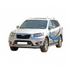 Защита переднего бампера «Труба двойная» (d63,5) для Hyundai Santa Fe (2010-2012)(Окрашенное) купить недорого с доставкой в Гатчина