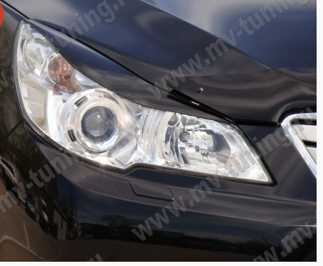Накладки на фары (реснички) для Subaru Outback (4th generation)/Legacy (5th generation)(2009-2014) купить недорого с доставкой в Гатчина