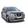 Защита переднего бампера «Труба двойная» (d63,5) для Nissan Terrano (2014-н.в.)(Окрашенное) купить недорого с доставкой в Гатчина