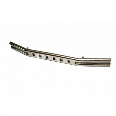 Защита переднего бампера «Труба двойная супер» (d63,5) для Toyota Land Cruiser 100 (1998-2007)(Окрашенное) купить недорого с доставкой в Гатчина