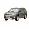 Защита переднего бампера «Труба двойная» (d63,5) для Toyota Highlander (2010-2014)(Окрашенное) купить недорого с доставкой в Гатчина