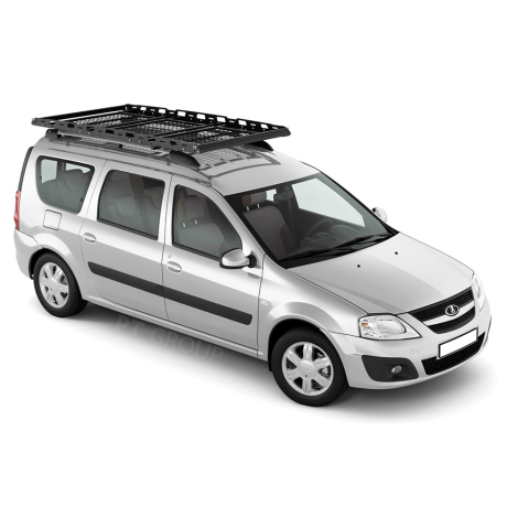 Багажник-корзина трёхсекционная универсальная с основанием-решетка (ППК) 2100х1100 мм под поперечины купить недорого с доставкой в Гатчина