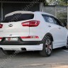 Накладка (юбка) заднего бампера "JSW Style" для KIA Sportage (3rd) (2010-2016) купить недорого с доставкой в Гатчина