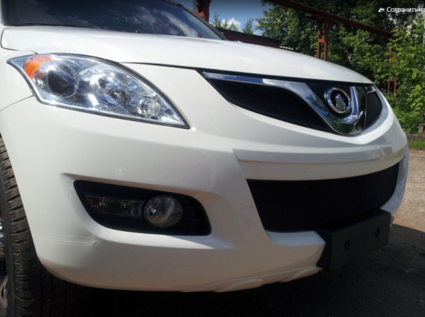 Защита радиатора "Standart" Great Wall Hover H5 (2011-2016) верх, чёрная купить недорого с доставкой в Гатчина