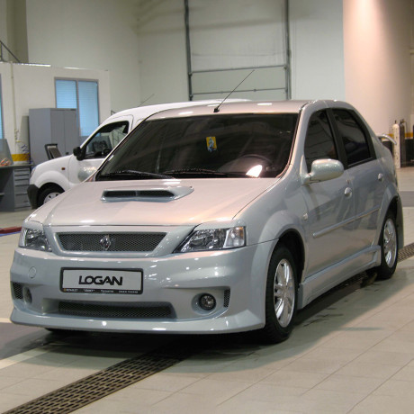 Бампер передний с решёткой "Power DM 2" Renault Logan купить недорого с доставкой в Гатчина